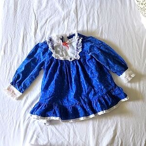 Vintage blue toddler girls dress